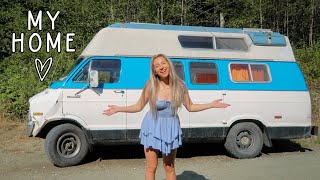 Living In a Van At 19  VAN TOUR amp CONVERSION vanlife [upl. by Noxas204]