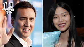 Nicolas Cage 60 is joined by chic wife Riko Shibata 28 at Longlegs premiere in LA [upl. by Aysab]