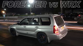 Forester vs WRX Drag racing [upl. by Lexi]