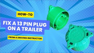 How to realign a 13 pin plug on a caravan or trailer [upl. by Nagard]