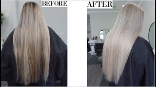 FULL FOIL  BALAYAGE COMBO  PLATINUM ICY BLONDE [upl. by Neely]