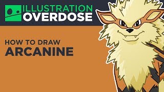 How to Draw Arcanine Pokemon No 59 [upl. by Thielen]