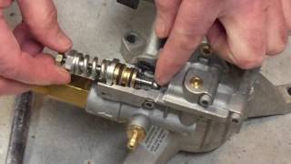 How a pressure washer unloader valve works with cutaway view [upl. by Neelia]