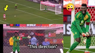 Man United 43 Arsenal 🔥 Onana confusing Arsenal penalty takers 😜with comic tactics during shootout [upl. by Nediarb]