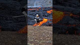 Collecting Lava Sample 😱 [upl. by Enecnarf]