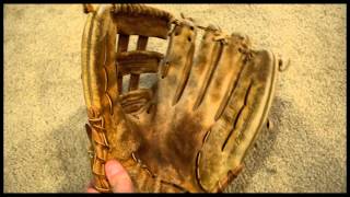 Vintage Rawlings PRO H Heart of the Hide Glove Relace  Before and After Glove Repair [upl. by Eniamurt846]