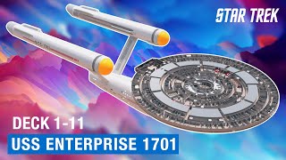 Star Trek The most detailed 3D model of the USS Enterprise NCC1701 ever Deck 111 [upl. by Herbst598]