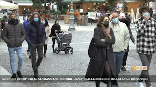 SCIOPERO INFERMIERI AL SAN BASSIANO NURSIND «SVILITI DALLA DIREZIONE DELLULSS7»  06012022 [upl. by Asnarepse]