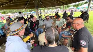 Ribbon Town singing sidestep at little river band of Ottawa pow wow [upl. by Raab]