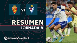 Resumen de Real Zaragoza vs SD Eibar 00 [upl. by Newsom]