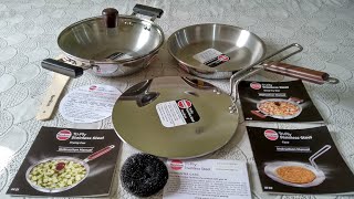 Unboxing Hawkins 3pc Triply stainless Steel Cookware Set TriPly Trinity Set SSET1 Demo amp Review [upl. by Zitah]