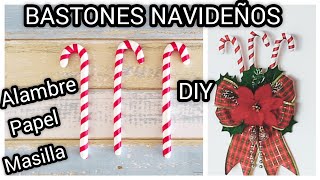 🎄💞CÓMO HACER BASTONES NAVIDEÑOS 💞🎄 [upl. by Ellehcil]