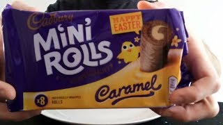 Cadburys Caramel Mini Rolls Review [upl. by Rupert]