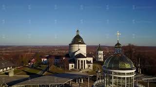 Aero view Basilian Monastery complex in Hoshiv [upl. by Morrell695]