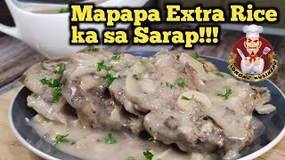 Pork Chop with Cream of Mushroom Sauce  Panlasang Pinoy Baboy Recipe  Lokong Kusinero [upl. by Ahsima]