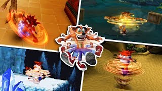 Evolution of Spin in Crash Bandicoot Games [upl. by Sclater]