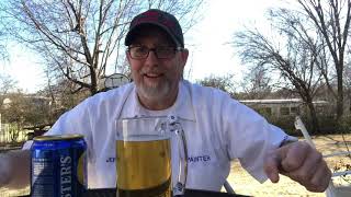 Fosters Lager 50 abv and some chatting with Jerry  The Beer Review Guy [upl. by Outhe]