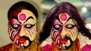 Sandeep Potharaju Making 2024  Sandeep Potharaju Makeup full video  Secunderabad Bonalu 2024 [upl. by Millburn]