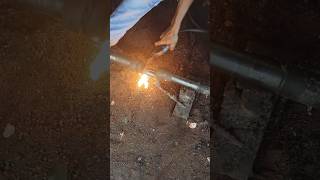 welding on 50mm round saftin welding kaise welding kre shorts welding tricks tips [upl. by Lehet402]