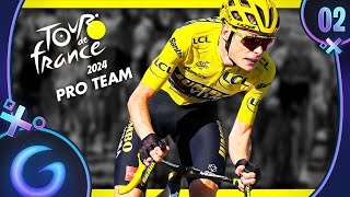 TOUR DE FRANCE 2024  PRO TEAM FR 2  Début du ParisNice [upl. by Bernadene]