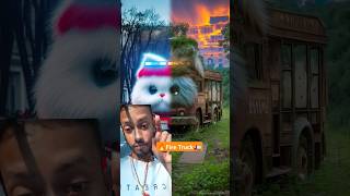 🔥Cat Fire Truck 🚛 funny recation short green screen funny cat catoon search viralshorts [upl. by Airret]