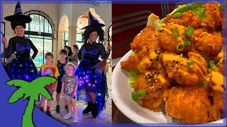 Halloween Entertainment at Disney Springs amp Dinner at Splitsville 🎃 [upl. by Linzer]