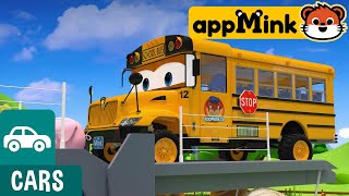 appMInk Build Firetruck  Wheels On The Bus Go Round And Round  Police Chase Kids Cartoon Videos [upl. by Leizo]