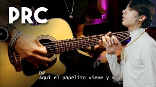 PRC  Peso Pluma Natanael Cano GUITARRA Cover REQUINTO  ACORDES Christianvib [upl. by Gurl]