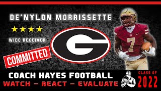 4⭐ WR  DeNylon Morrissette Highlights  He takes tough hits going across the middle WRE [upl. by Aij200]