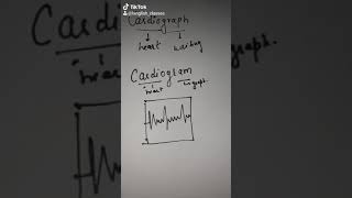 what is cardiogram and cardiograph  learn the difference between two shorts [upl. by Ailet146]