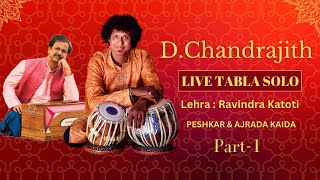 Ajrada Gharana Kaida  Chandrajith Tabla Solo Part1 [upl. by Khichabia422]