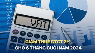 GIẢM THUẾ GTGT 2 CHO 6 THÁNG CUỐI NĂM 2024 VTVMoney [upl. by Dnaltiak]