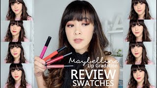 Maybelline Lip Gradation Review amp Swatches  Easy Ombré Tutorial  Almiranti Fira [upl. by Ahtnamys154]