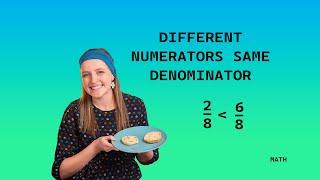 Comparing Fractions with the Same Denominator [upl. by Klina]