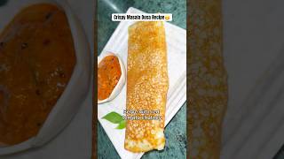 Crispy Masala Dosa Recipe😋  MTR dosa paste recipe  easy breakfast dosa [upl. by Albion]