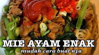 CARA MEMBUAT MIE AYAM ENAK DAN GURIH  gampang banget [upl. by Ahtoelc7]