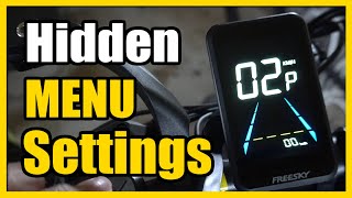 How to Enter Hidden Settings Menu on Freesky Swift Horse Change Brightness Pedal Assist KMH [upl. by Gronseth]