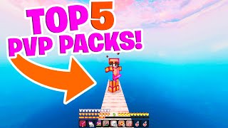 TOP 5 MCPE PVP TEXTURE PACKS  120 FPS BOOST MCPEMCBE Pack Folder [upl. by Analle]