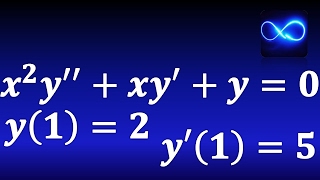 120 Ecuación de Cauchy Euler Problema de valor inicial raíces complejas EJERCICIO RESUELTO [upl. by Annirok634]