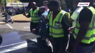 WATCH UCT security clashes with students on campus [upl. by Alekal23]