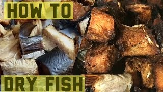 HOW TO DRY FISH IN THE OVENfreshsmoked [upl. by Aderf]