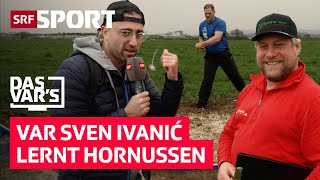 VAR Sven Ivanić lernt Hornussen «Das VAR’s» Folge 49  SRF Sport [upl. by Aihset]