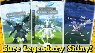 Best trick to Catch Shiny Legendary  Reshiram Zekrom amp Kyurem in Pokemon Go  Shiny Regigigas [upl. by Leesa]