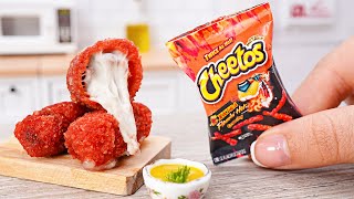 How to make Miniature Cheetos Mozzarella Cheese Sticks Recipe  ASMR Cooking Mini Food [upl. by Tizes]