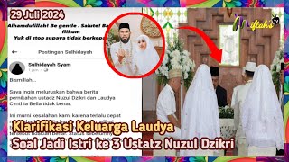 Klarifikasi Keluarga Soal Laudya Cynthia Bella Jadi Istri ke 3 Ustatz Nuzul Dzikri [upl. by Mehs]