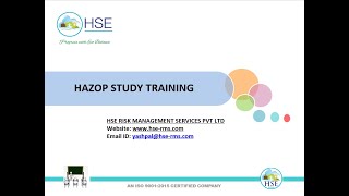 HAZOP STUDY TRAINING [upl. by Willmert554]