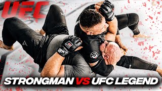 STRONGMAN VS UFC LEGEND FRANK MIR [upl. by Ebocaj660]