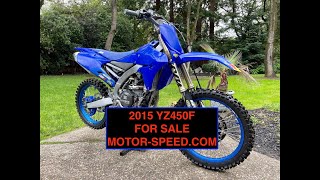 2015 Yamaha YZ450F  MotorSpeed [upl. by Ynohtnaed]