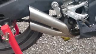 2013 yamaha yzf r125 danmoto shotgun exhaust sound [upl. by Diannne]