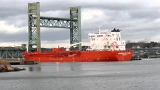 Giant ship hits Portsmouth NH Bridge [upl. by Doran]